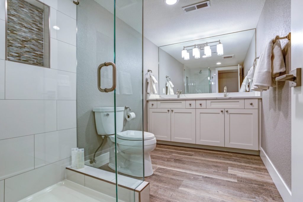 best time to remodel bathroom wood floor