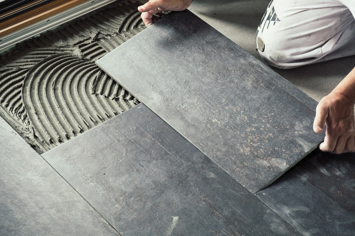 how to tile a bathroom floor diy at home