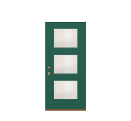 forest-green-entry-door