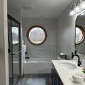 Bathtub replacement project completed in Northwest Indiana with modern bathroom finishes