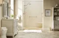 Custom shower replacement completed by Lori K Bath in Northwest Indiana