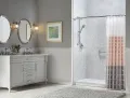 Accessible bathroom remodel completed by Lori K Bath in Northwest Indiana
