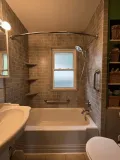 Professional bathtub replacement and bathroom remodel completed in Northwest Indiana