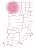 Map indicating service areas for bathroom remodeling by Lori K Bath.
