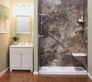 Custom shower design featuring elegant tiles and modern fixtures for Beverly Shores homes.