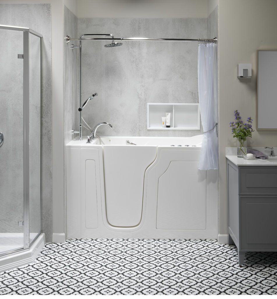 walk-in tub for an accessible bathroom