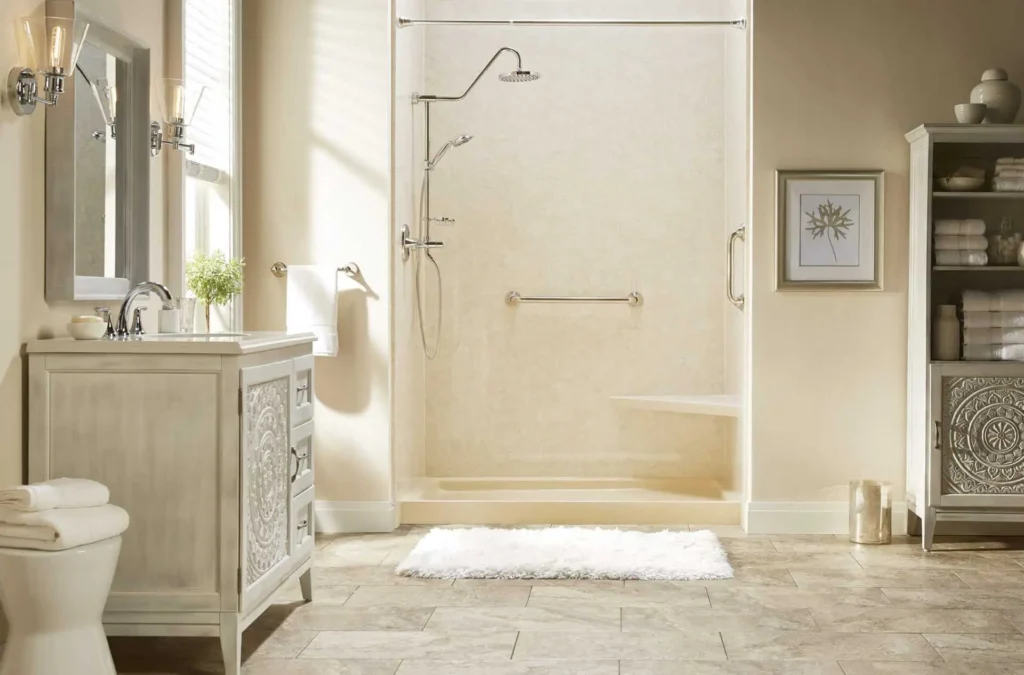 Custom shower replacement completed by Lori K Bath in Northwest Indiana